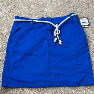 Cambridge Dry Goods Blue Skirt with Rope Belt NWT size 6